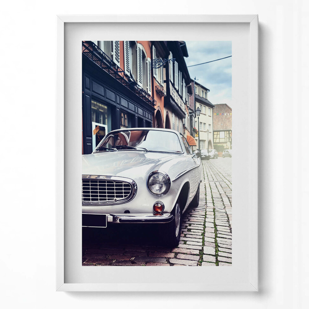 Obraz v rámu dekorativní Retro auto