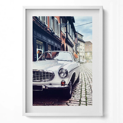 Obraz v rámu dekorativní Retro auto