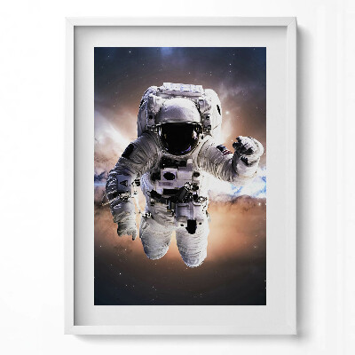 Obraz v rámu dekorativní Astronaut ve vesmíru