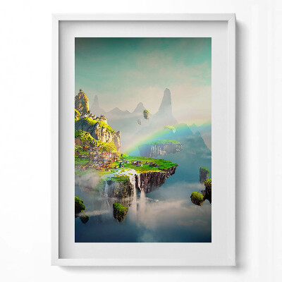 Obraz v rámu dekorativní Čínský styl fantasy scény