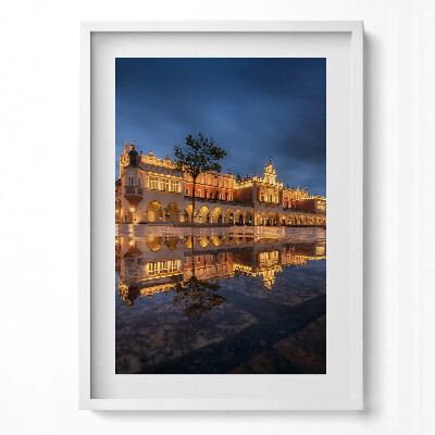 Obraz v rámu dekorativní Krakov, Rynek Sukiennice