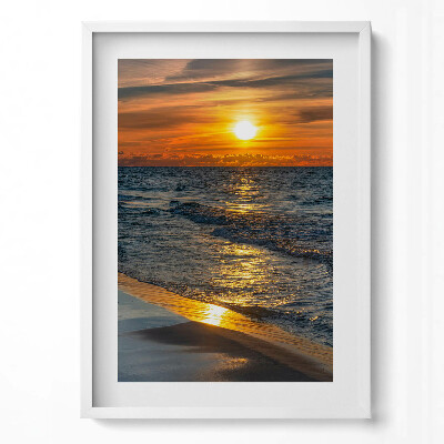 Obraz v rámu dekorativní Władysławowo Baltské moře