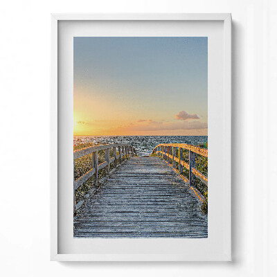 Obraz v rámu dekorativní Dovolená u moře v Německu