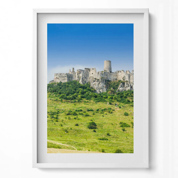 Obraz v rámu dekorativní Spišský hrad na Slovensku