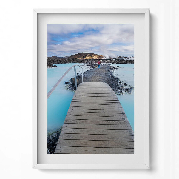 Obraz v rámu dekorativní Atrakce na Islandu