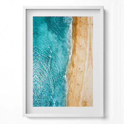 Obraz v rámu dekorativní Lidé na mořské pláži