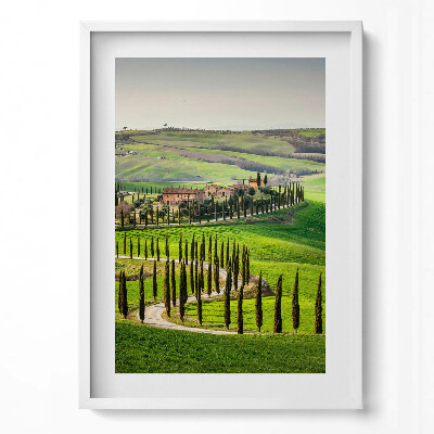 Obraz v rámu dekorativní Krajina, italská atmosféra