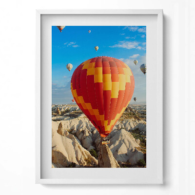 Obraz v rámu dekorativní Létající balónky