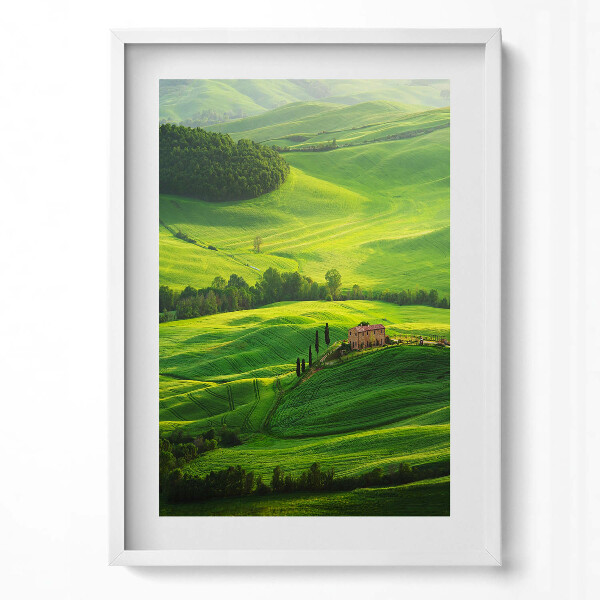 Obraz v rámu dekorativní Krásná přírodní krajina Itálie