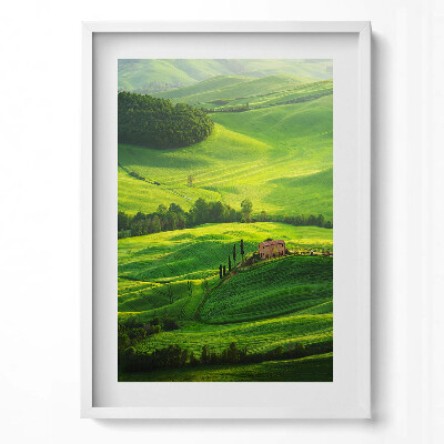 Obraz v rámu dekorativní Krásná přírodní krajina Itálie