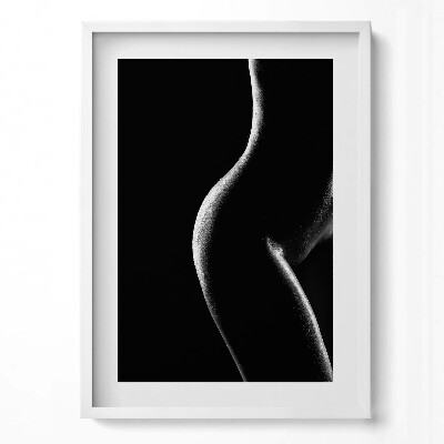 Obraz v rámu dekorativní Lidské tělo - smyslná silueta ženy