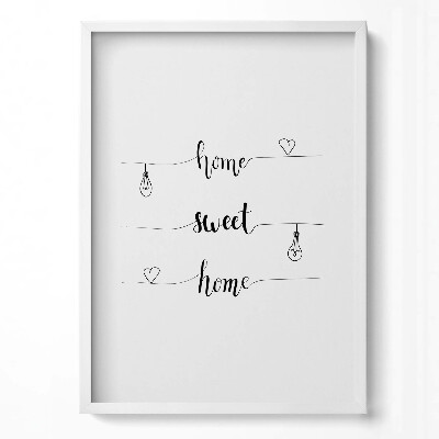 Obraz v rámu dekorativní Nápis pro byt 