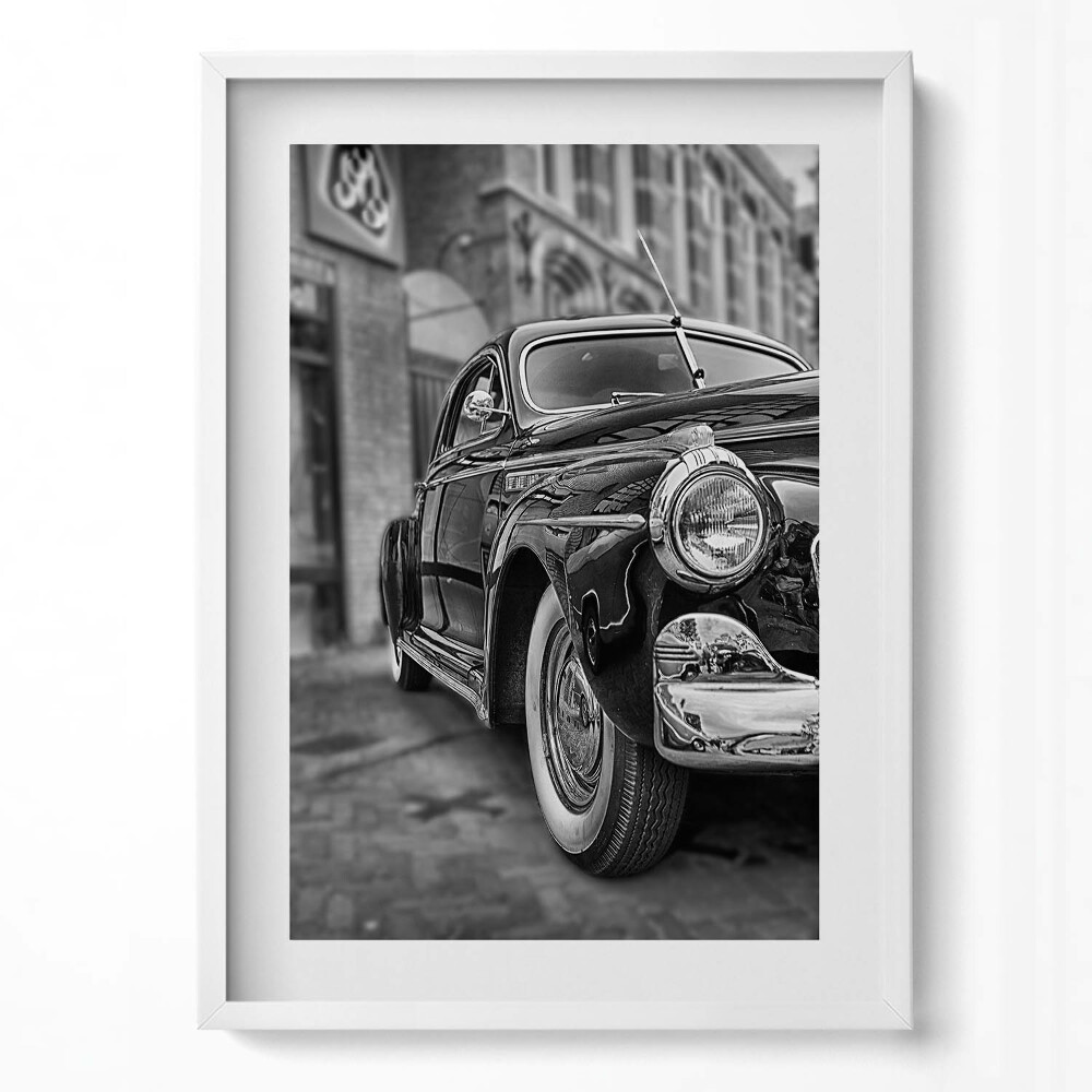 Obraz v rámu dekorativní Staré klasické auto