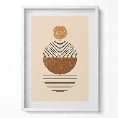 Obraz v rámu dekorativní Geometrické umění v boho stylu