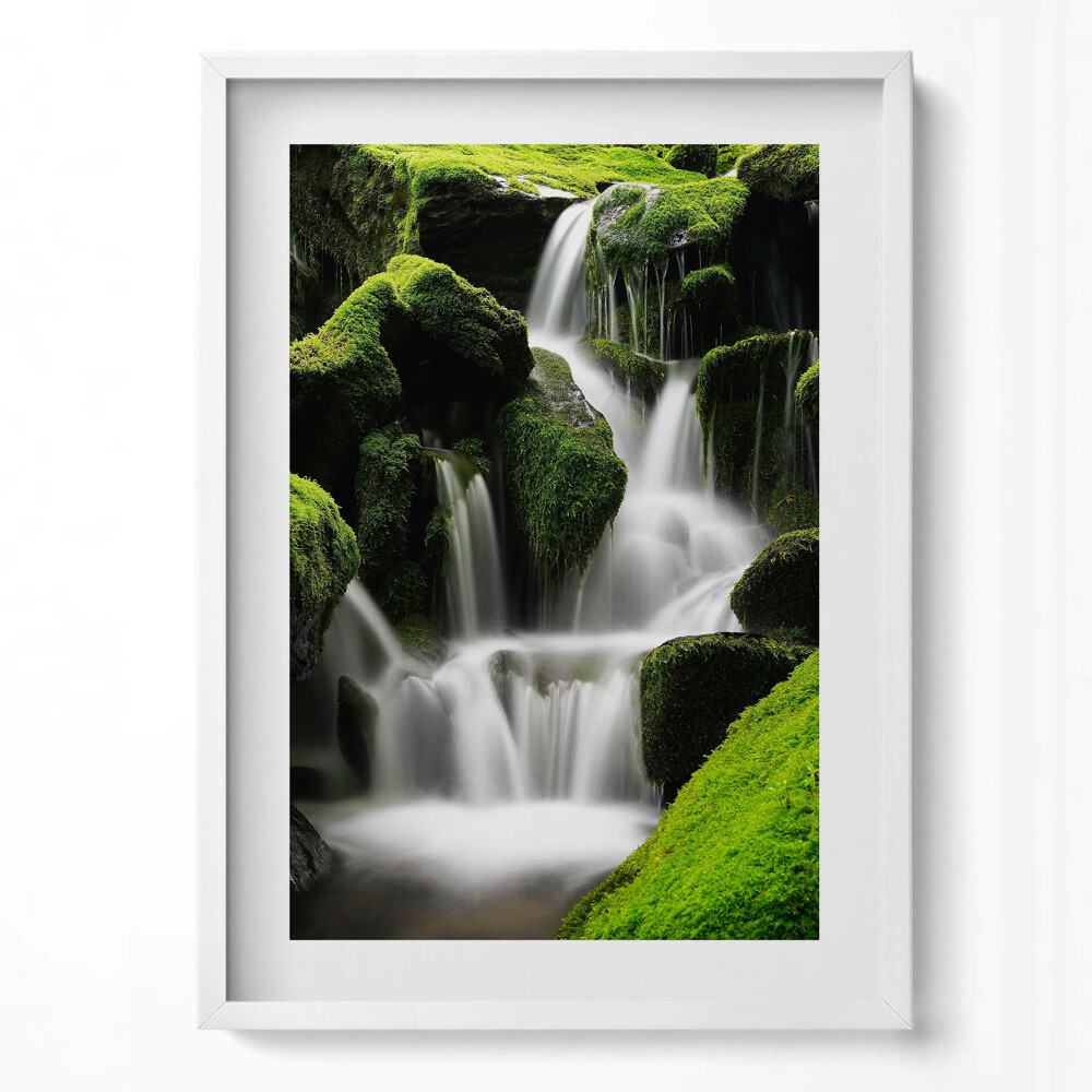 Obraz v rámu dekorativní Divoký vodopád v džungli