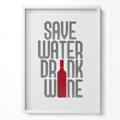 Obraz v rámu dekorativní Nápis 