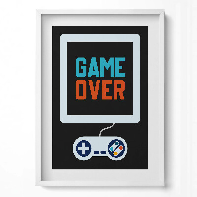 Obraz v rámu dekorativní Nápis hráče 