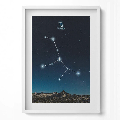 Obraz v rámu dekorativní Souhvězdí zvěrokruhu Panny