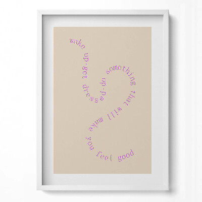 Obraz v rámu dekorativní Motivační inspirativní věta