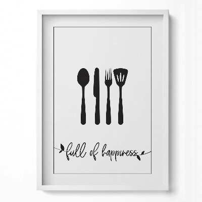 Obraz v rámu dekorativní Nápis do kuchyně a jídelny 