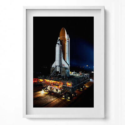 Obraz v rámu dekorativní Vesmírná raketa NASA