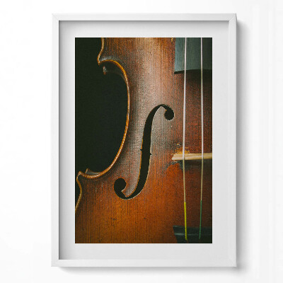Obraz v rámu dekorativní Nástroj na housle