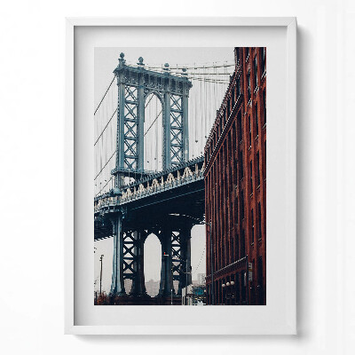 Obraz v rámu dekorativní Architektura města mostu