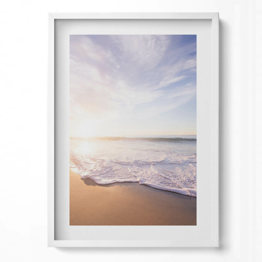 Obraz v rámu dekorativní Klidný výhled na pláže a moře