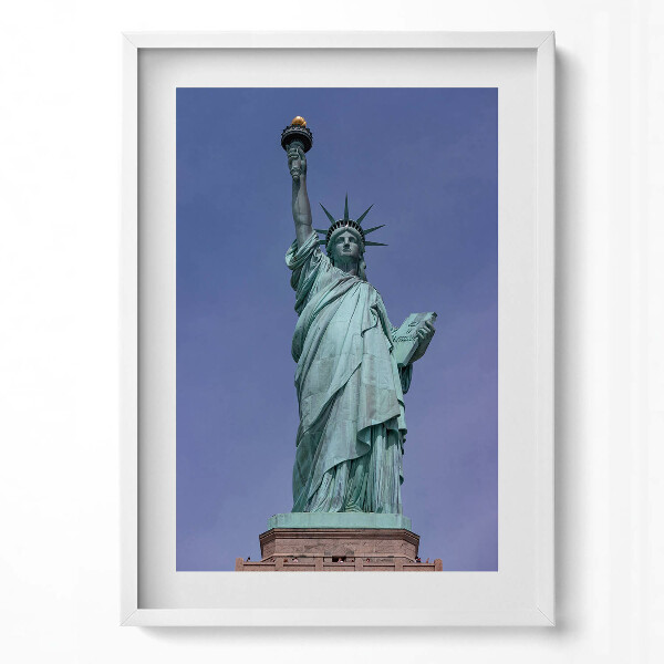 Obraz v rámu dekorativní Socha svobody v New Yorku, USA