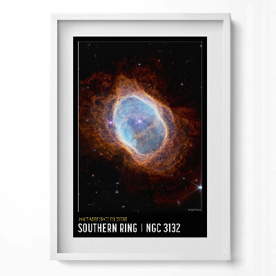 Obraz v rámu dekorativní Plakát s vesmírnou tématikou s fotkami NASA