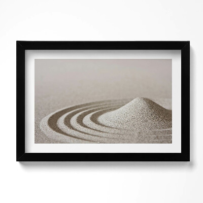 Obraz s rámem dekorativní Zen – kopec písku v boho stylu