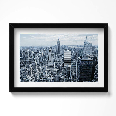 Obraz s rámem dekorativní Pohled na New York