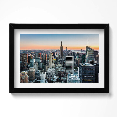 Obraz s rámem dekorativní Pohled na architekturu New Yorku