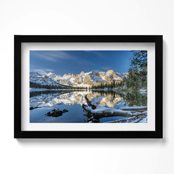 Obraz s rámem dekorativní Horská přírodní krajina