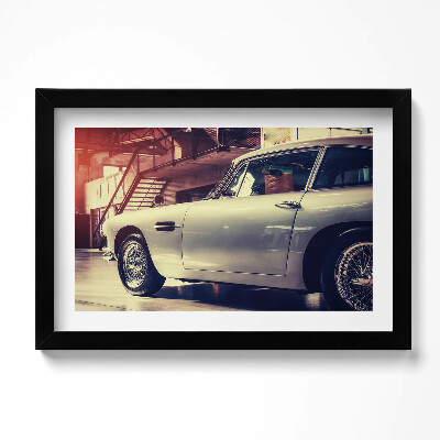 Obraz s rámem dekorativní Aston Martin DB5