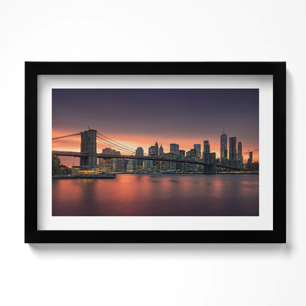 Obraz s rámem dekorativní New York East River