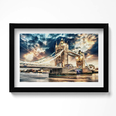 Obraz s rámem dekorativní Tower Bridge v Londýně