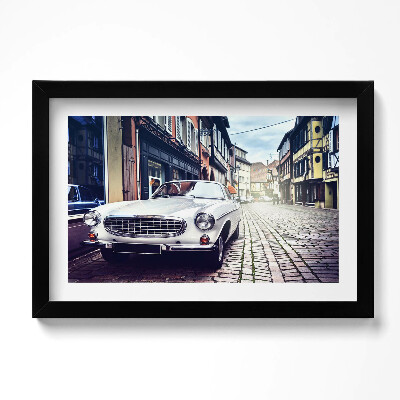 Obraz s rámem dekorativní Retro auto