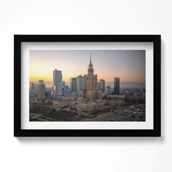 Obraz s rámem dekorativní Palác kultury a vědy Varšava