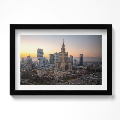 Obraz s rámem dekorativní Palác kultury a vědy Varšava