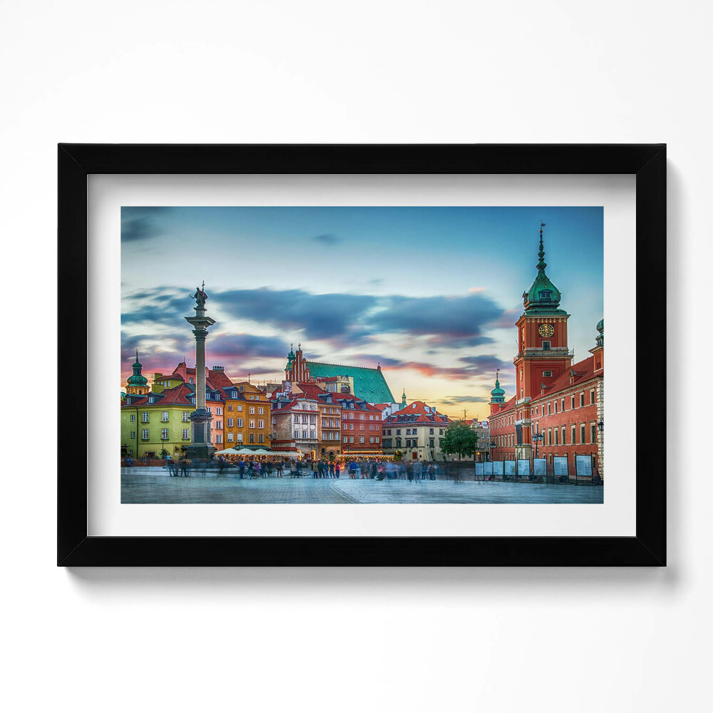 Obraz s rámem dekorativní Staroměstský hrad ve Varšavě