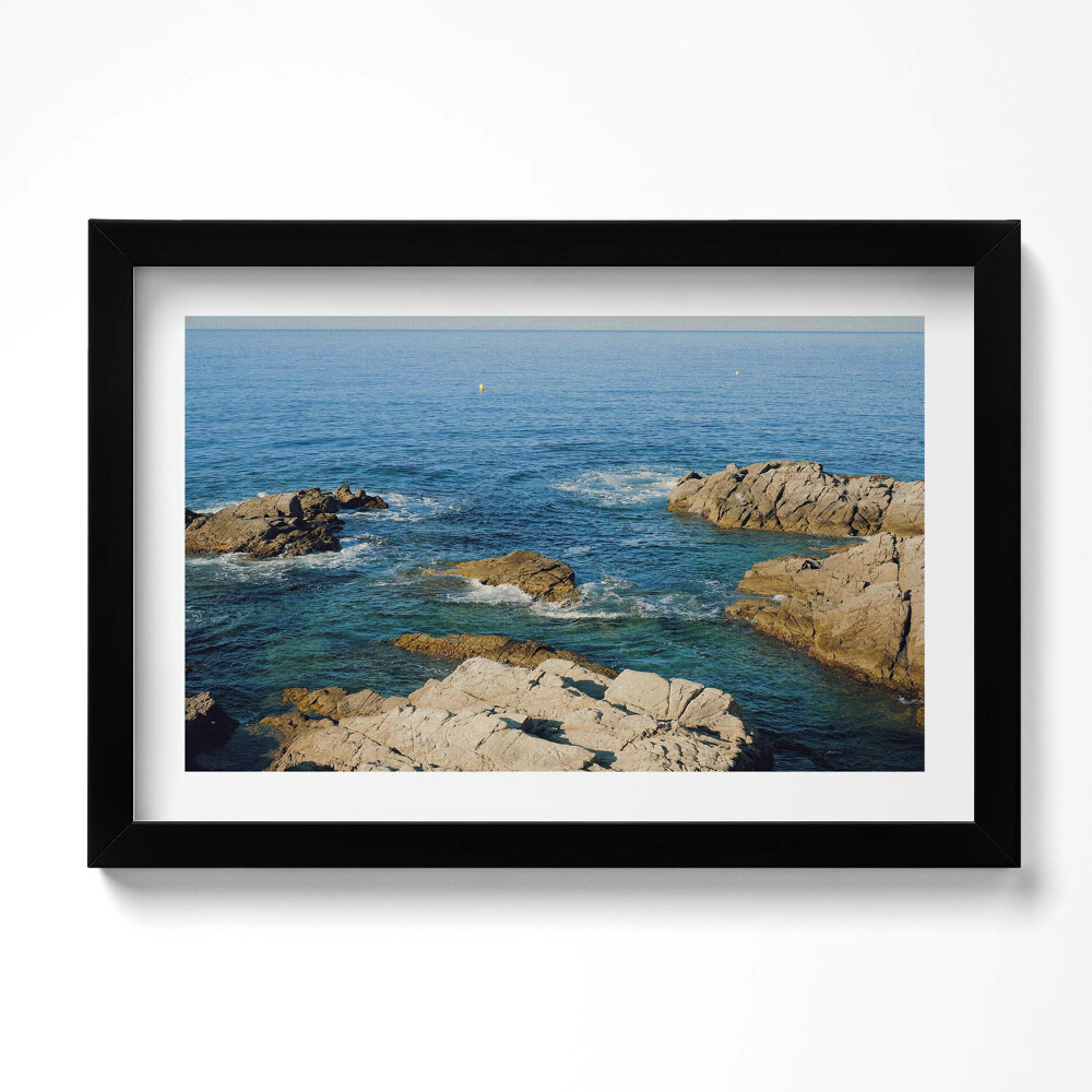 Obraz s rámem dekorativní Pobřeží Costa Brava