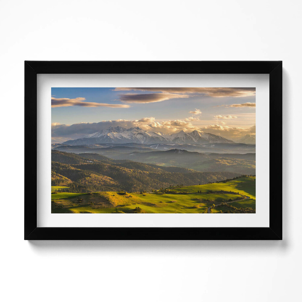 Obraz s rámem dekorativní Pieniny Wysoki Wierch