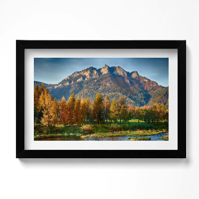 Obraz s rámem dekorativní Vrchol pohoří Trzy Korony