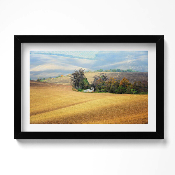Obraz s rámem dekorativní Moravská venkovská krajina