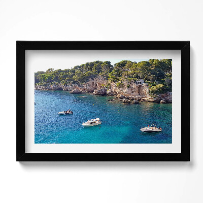 Obraz s rámem dekorativní Krajina v Cap dAntibes