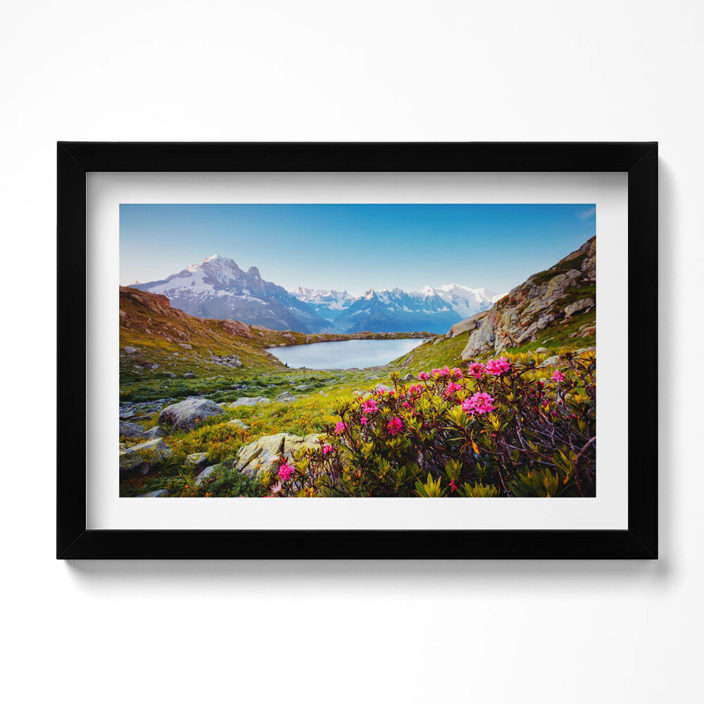 Obraz s rámem dekorativní Mont Blanc ledovec Chamonix