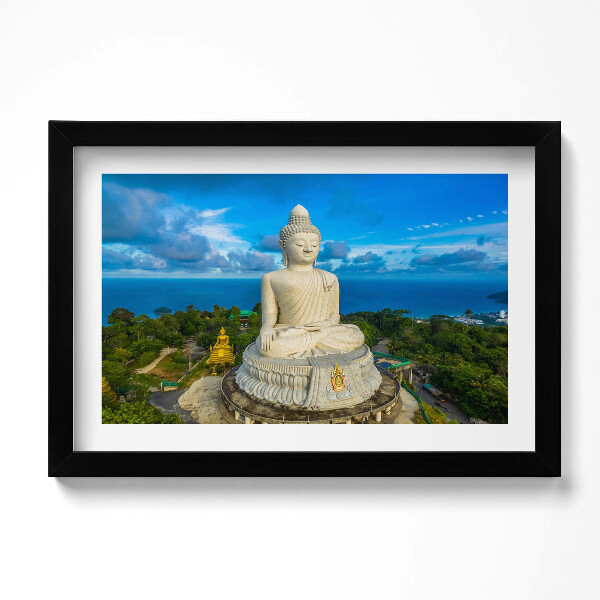 Obraz s rámem dekorativní Buddha Phuket Thajsko
