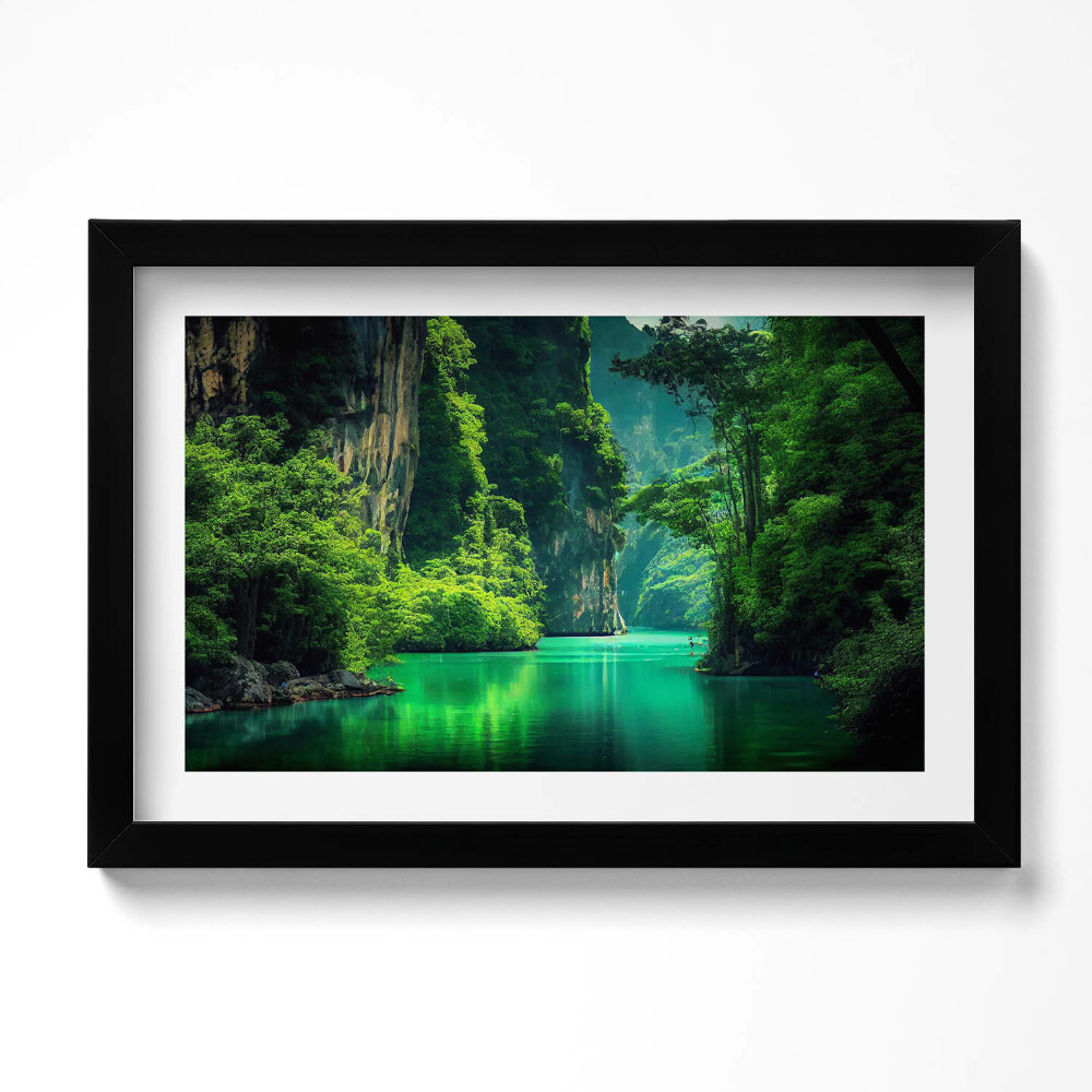 Obraz s rámem dekorativní Cestování po Thajsku