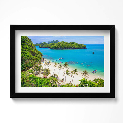 Obraz s rámem dekorativní Národní park Koh Samui Thajsko